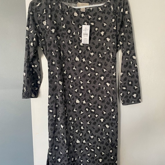 Anne Taylor Grey/ Black/ White Long sleeve Dress - Picture 3 of 3